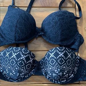 Victoria secret black lace bras